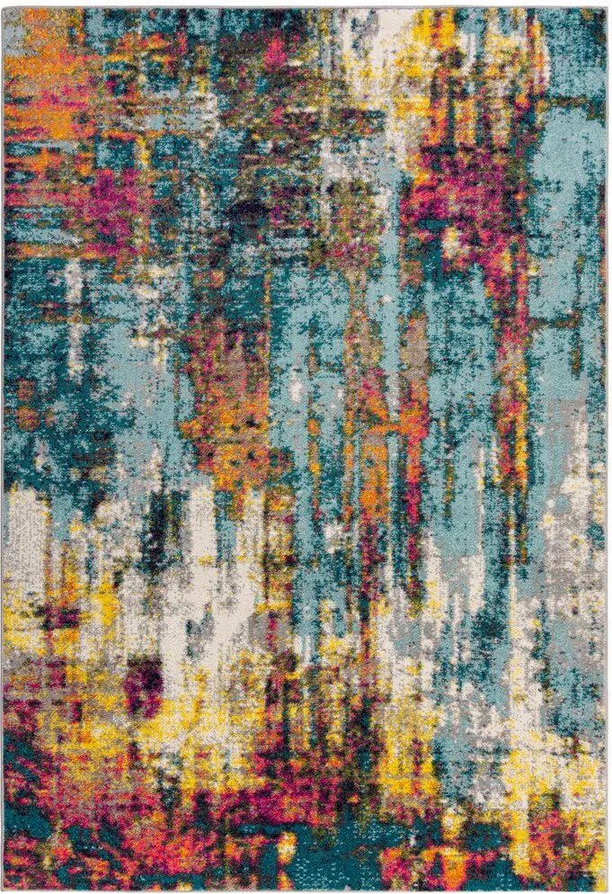 Flair Rugs, POŠKODENÝ - Kusový koberec Spectrum Abstraction Multi, 200x290, viacfarebná, kancelária