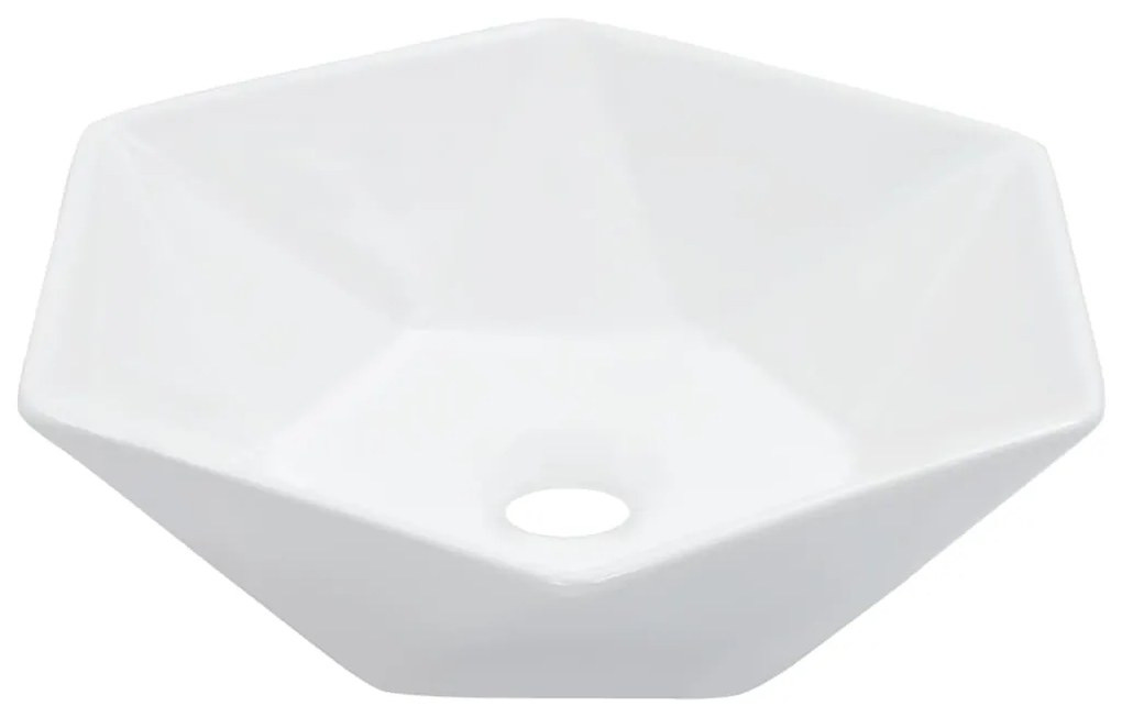 vidaXL Umývadlo biele 41x36,5x12 cm keramické biele