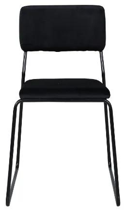 Kenth jedálenská stolička čierny zamat