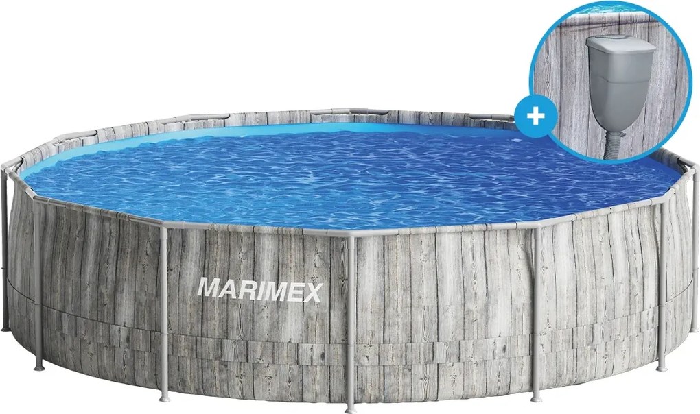 Marimex | Bazén Marimex Florida 3,66x0,99 m so zabudovaným skimmerom - ŠEDÉ DREVO | 10340318