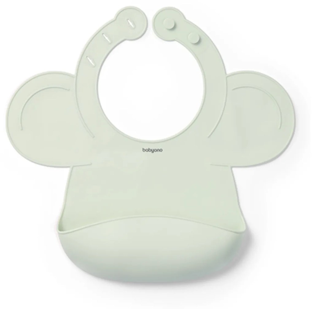 Silikónový podbradník s regulovaným zapínaním a vreckom, mätový