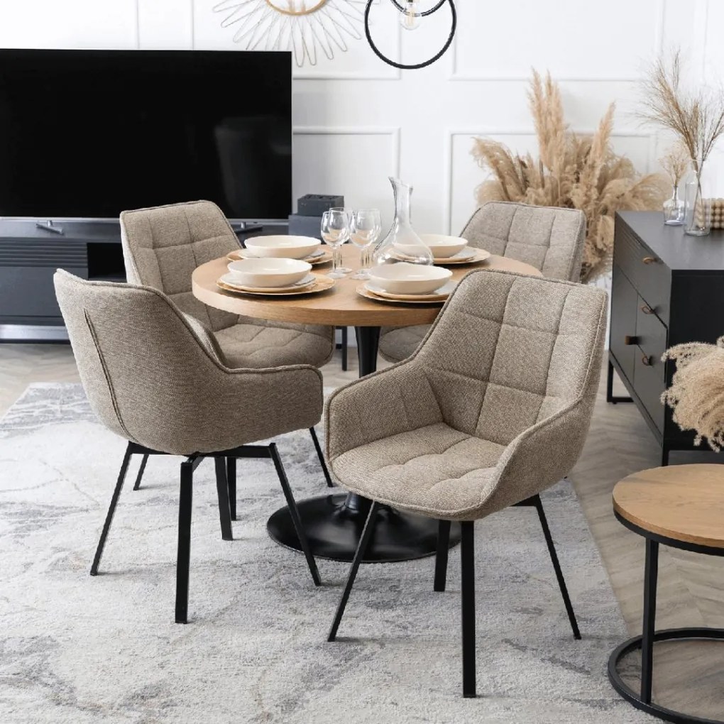 PROXIMA.store - Čalúnená stolička LUNA FARBA: béžová