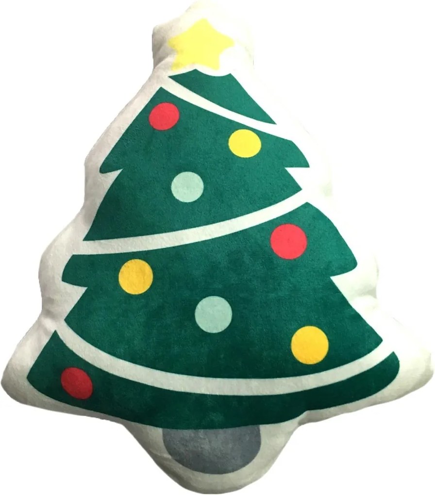 Domarex Vianočný tvarovaný vankúšik Stromček, 30 cm