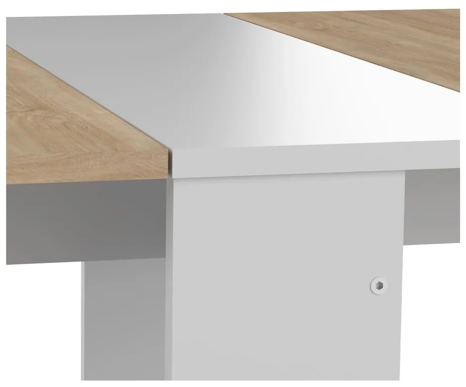Rozkladací jedálenský stôl s doskou v dekore duba 76x28 cm Papillon – TemaHome