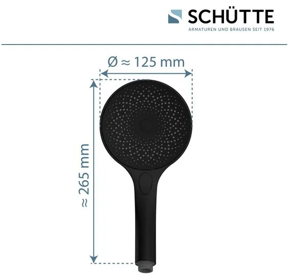 Schütte Ručná sprcha Capri (čierna matná) (100367138)