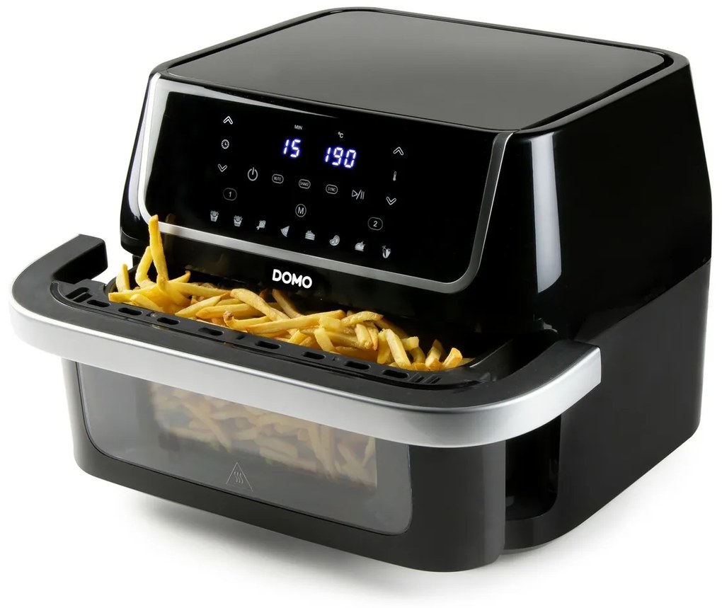 DOMO DO544FR teplovzdušná rodinná fritéza s priezorom, 10 l