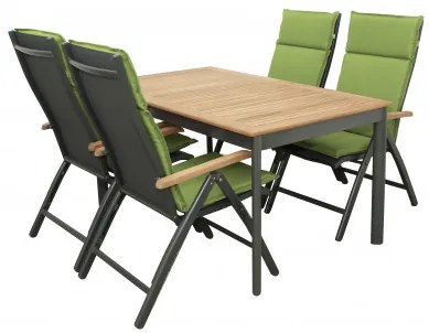 Doppler Concept teak 4+1 - záhradné sedenie (hliník/drevo)
