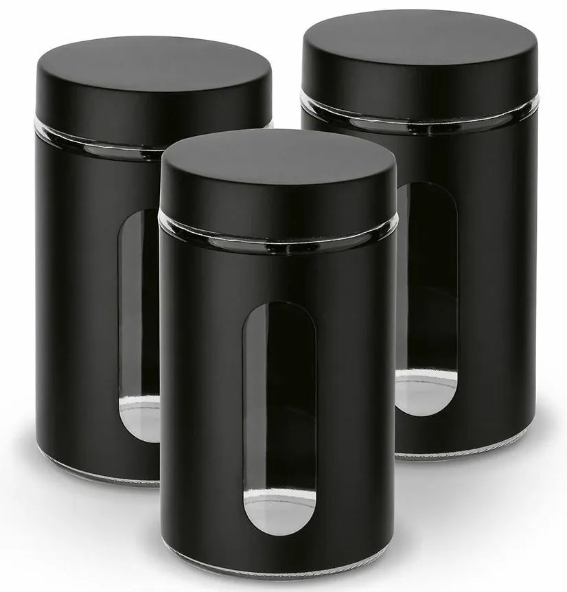 Súprava nádob čierna