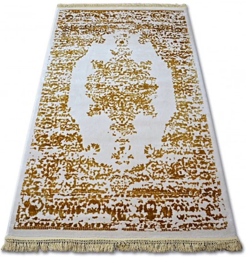 Luxusný kusový koberec akryl Bond žltý, Velikosti 100x200cm