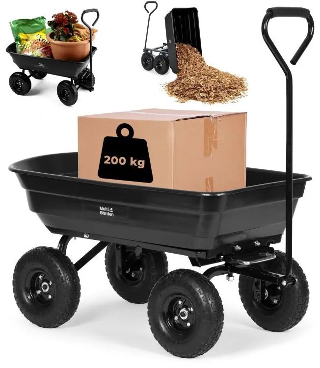 Záhradný transportný vozík 75L