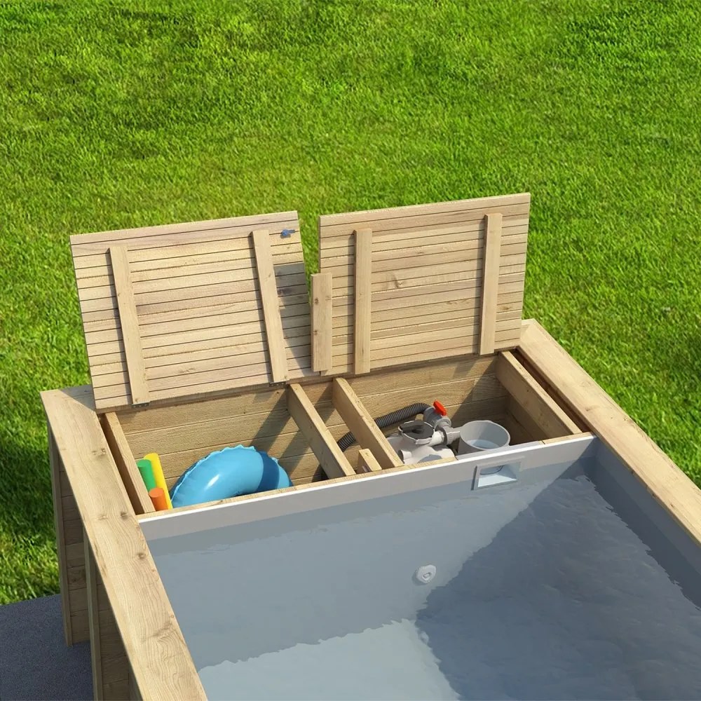 Drevený bazén Pool'n Box 620 x 250 x 133 cm