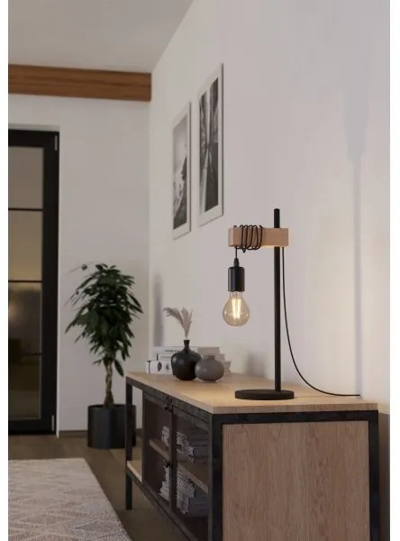 Eglo 32918 - Stolná lampa TOWNSHEND 1xE27/10W/230V