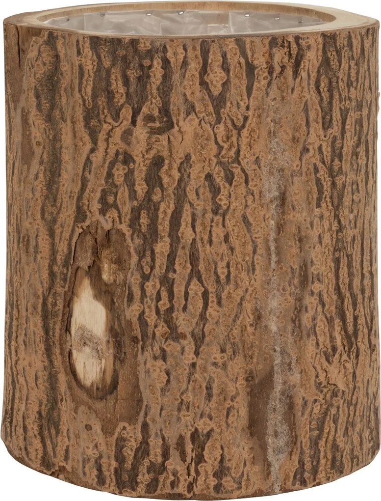 Prírodný kvetináč z kmeňa stromu Paulownia - Ø 28*32cm