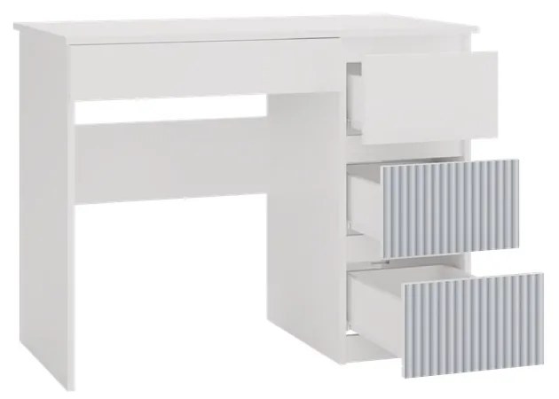 Detský písací stôl MALWA ARTESO bielo-modrý pravý