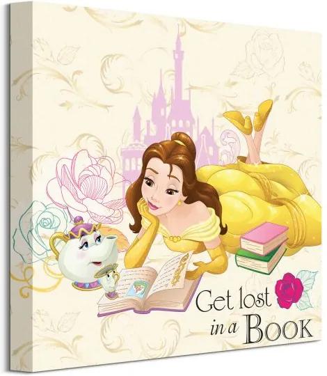 Obraz na plátne Disney Kráska a zviera Lost In A Book 40x40cm WDC95814
