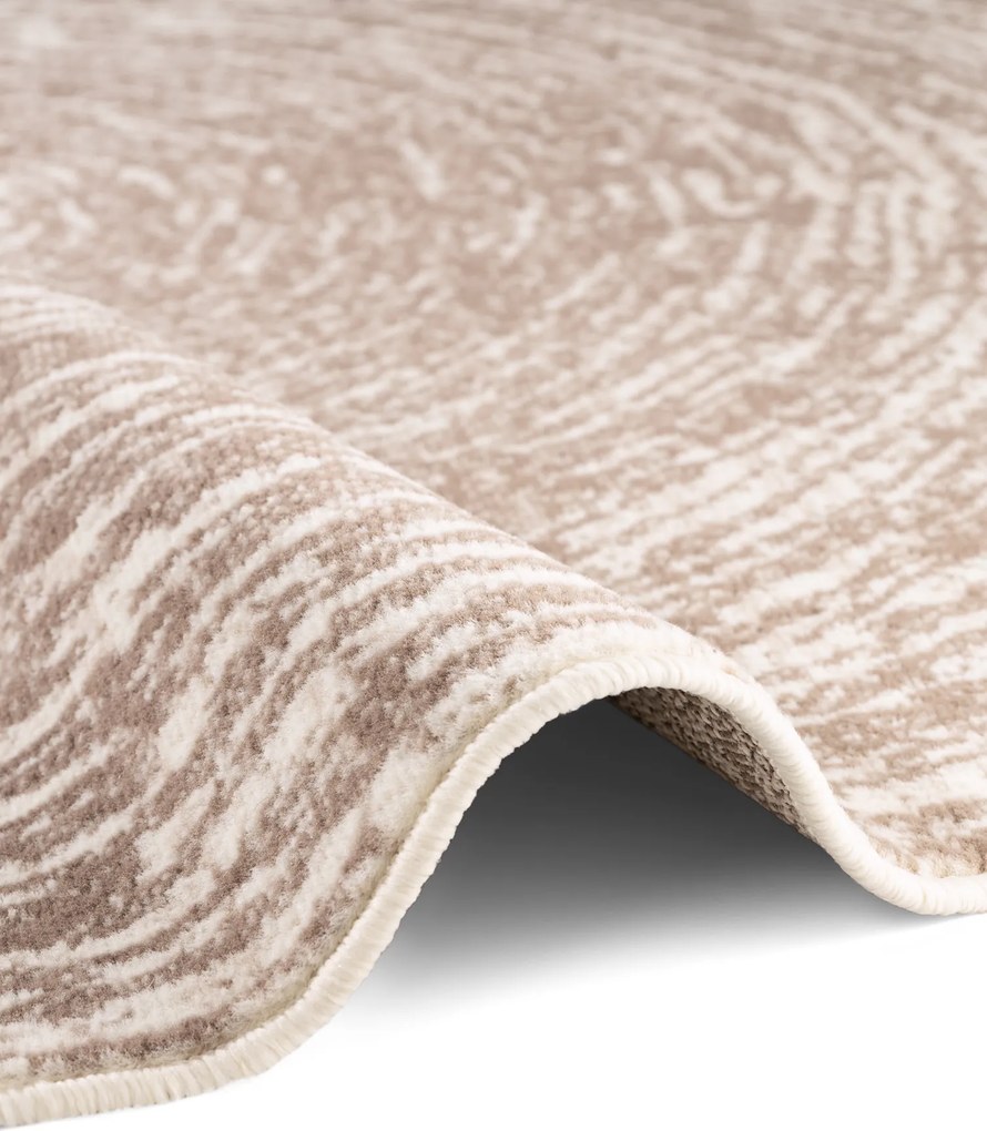 Hanse Home, Kusový koberec Gloria Cavallo 106258 Creme Beige kruh, 160x160 (priemer) kruh, béžová, chodba / predsieň