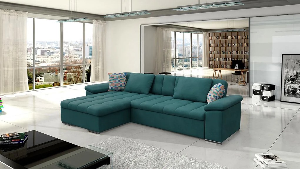 Rohová sedacia súprava Dino Premium, Dostupné poťahy: Zoya 01, Strana: ľavá