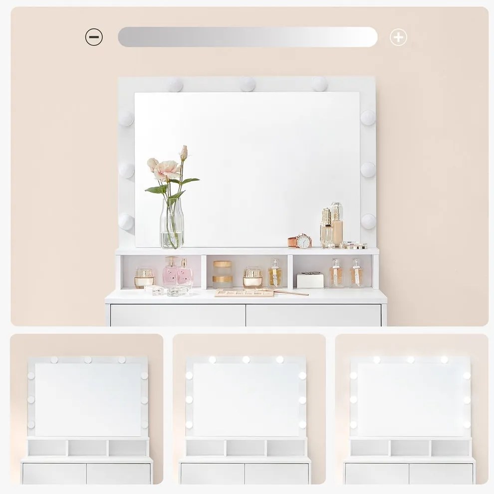 SONGMICS Toaletný stolík VASAGLE RDT120T10