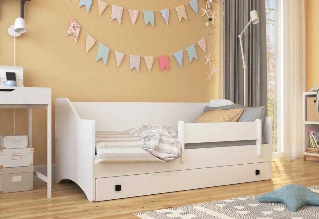 Detská posteľ RIDLEY jednolôžko, 80x160, biela