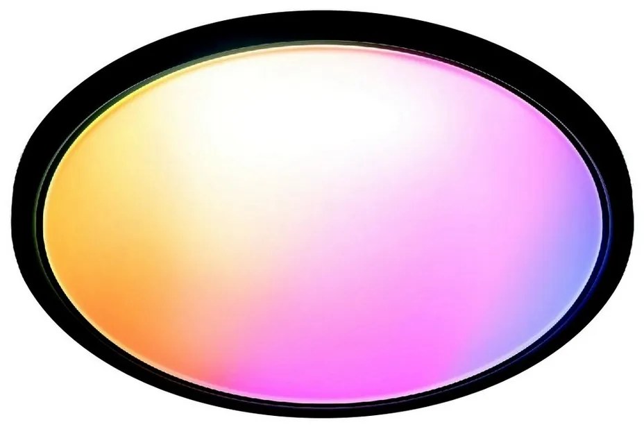 WiZ - LED RGB Stmievateľné stropné svietidlo SUPERSLIM LED/22W/230V Wi-Fi čierna