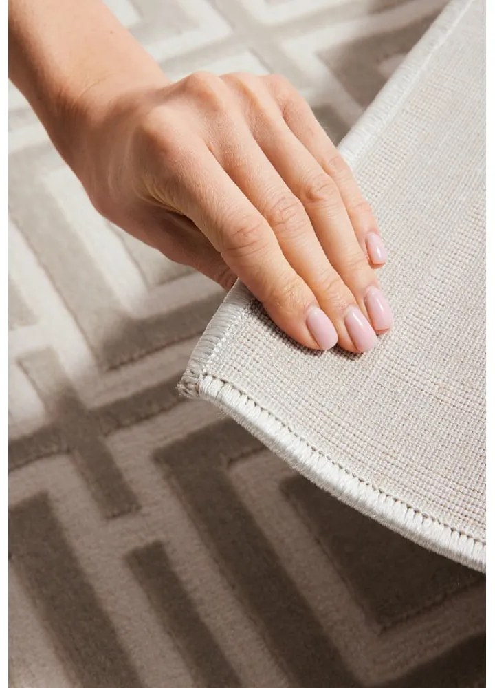 Krémový koberec 160x235 cm Perles Howlite – Elle Decoration