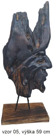 wood relief PATUNG FACE