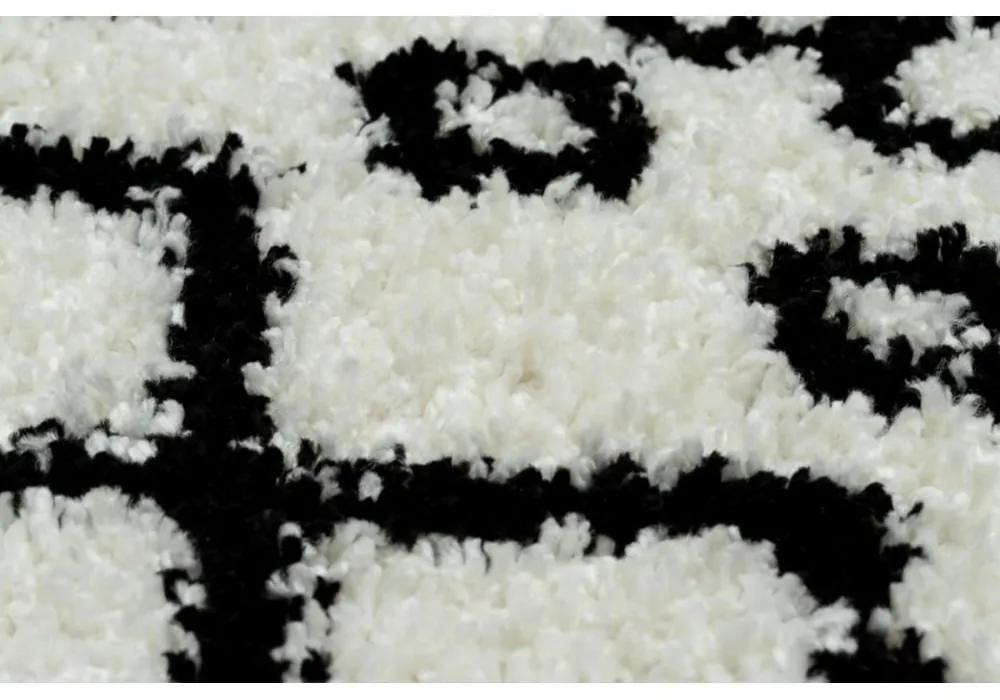 Kusový koberec Shaggy Safi smetanovo biely 80x150cm