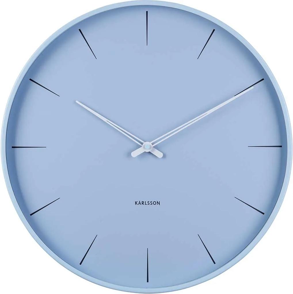 KARLSSON Nástenné hodiny Lure modré 41 × 4,5 cm