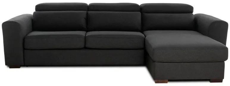 Rohová sedacia súpravana každodenné spanie FELYNE br. FELYNE s rozkladom, 140, tm. šedá (penelope 25)