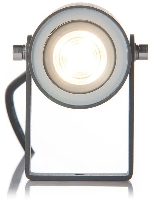 LED2 Vonkajší flexibilný reflektor NAVY, GU10, 35W, okrúhle, antracitové, IP54