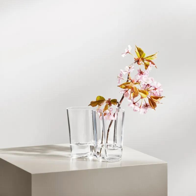 Váza Alvar Aalto 120mm, číra