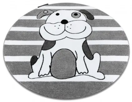 Koberec KRUH PETIT PUPPY PSÍK sivý