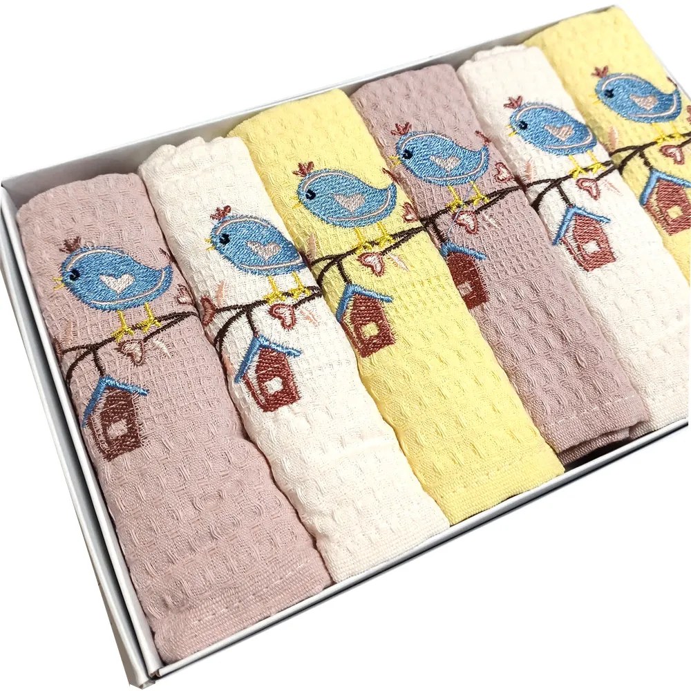 Kuchynská utierka BIRDS 6ks 40x60cm