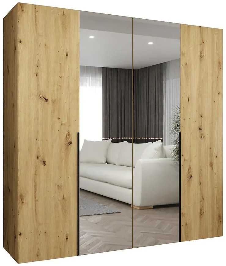 Skriňa Alicante II 200 artisan čierna