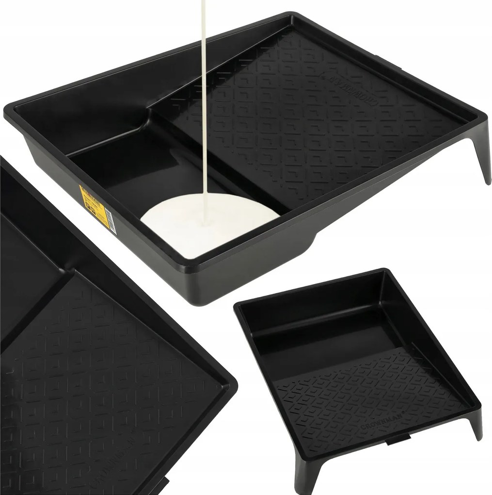 CROWNMAN Čierny zásobník na farbu 35x27cm