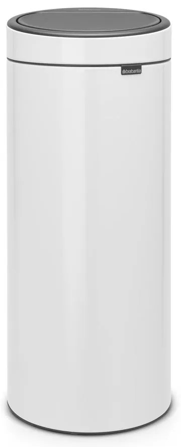 Biely dotykový oceľový odpadkový kôš 30 l Touch Bin – Brabantia