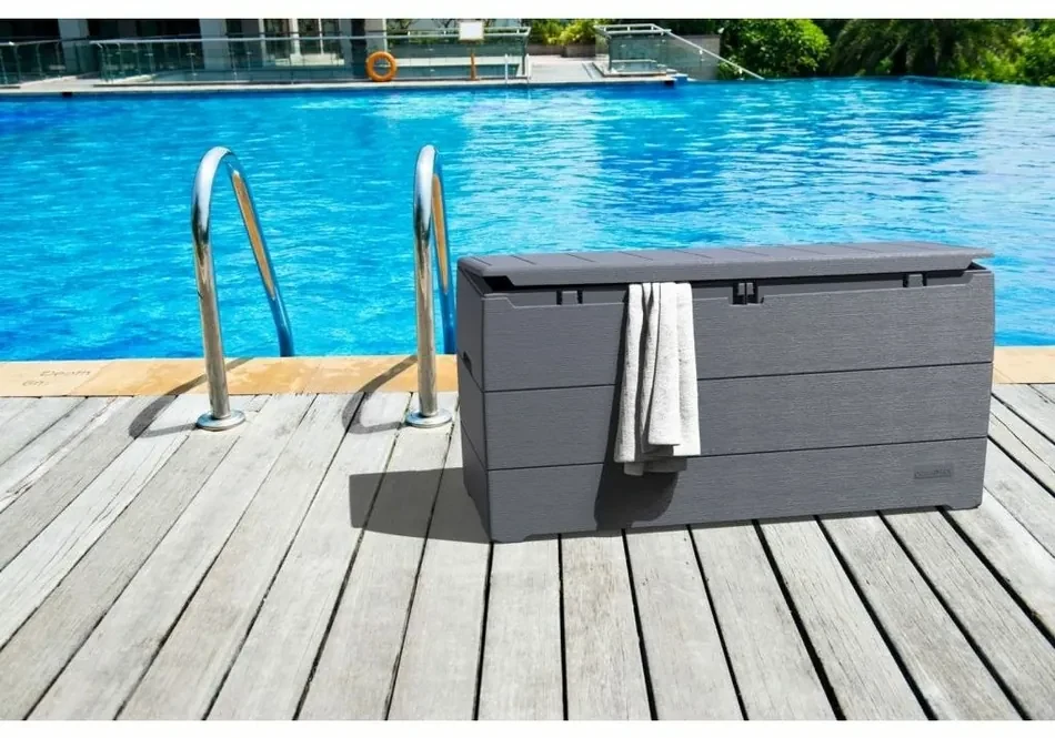 DURAMAX Durabox 270 l Plastový záhradný úložný box 117 x 45 x 56 cm - antracit 86600