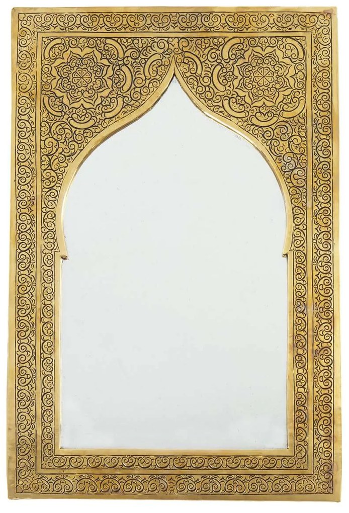 Mosadzné zrkadlo Saffa 55x 37cm