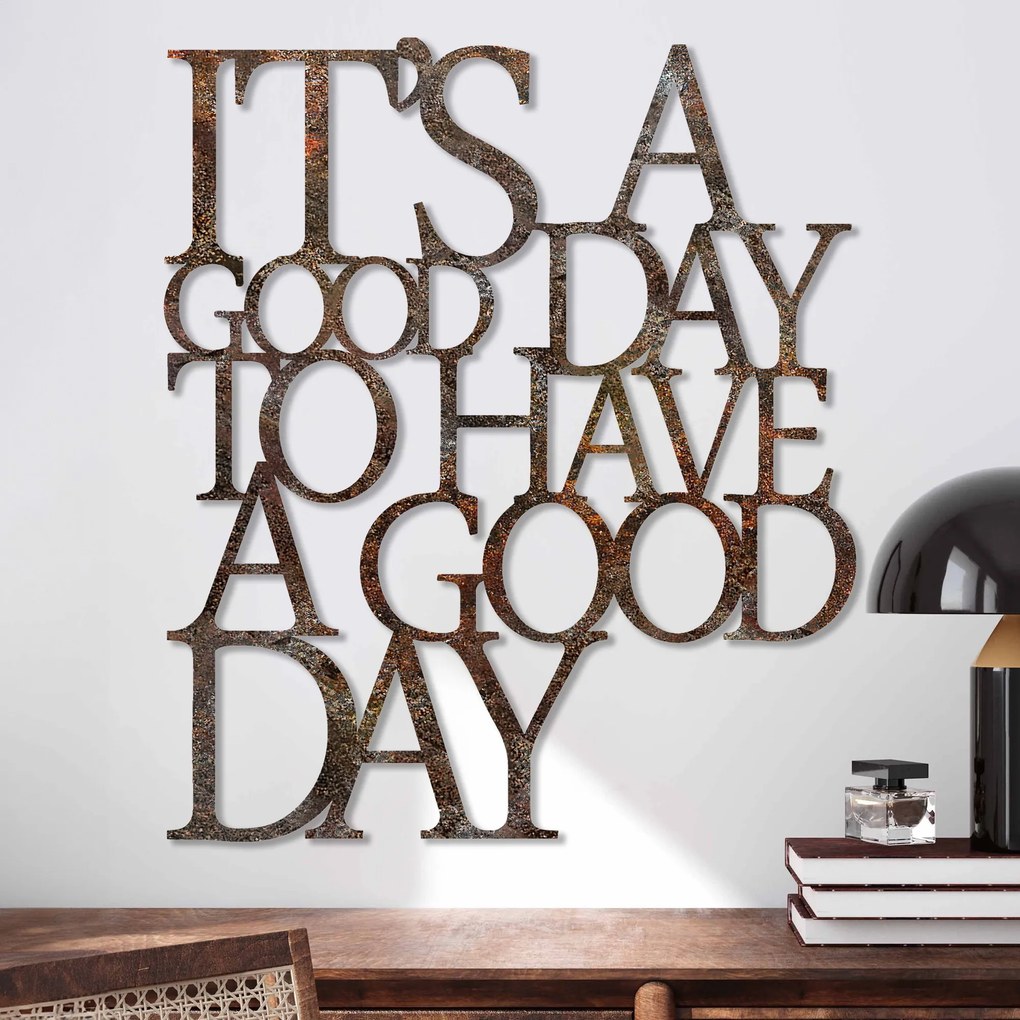 Nástenná kovová dekorácia Pekný deň viacfarebná