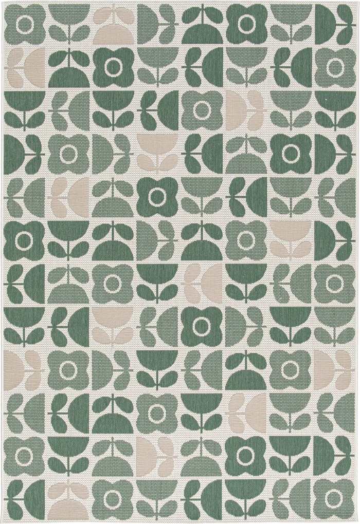 Kusový koberec Palma Natural 16824-460 - na von aj na doma, 200x290, zelená, chodba / predsieň, Balta