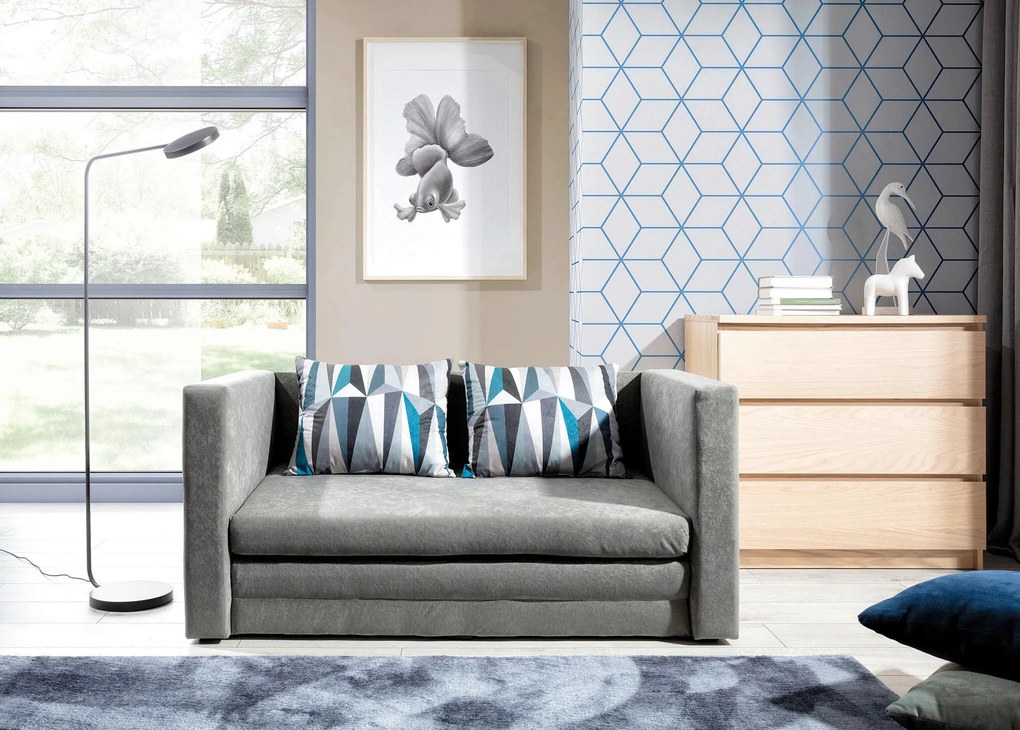 XXXLutz ROZKLADACIA POHOVKA, textil, modrosivá MID.YOU - Sedačky - 00000L003601