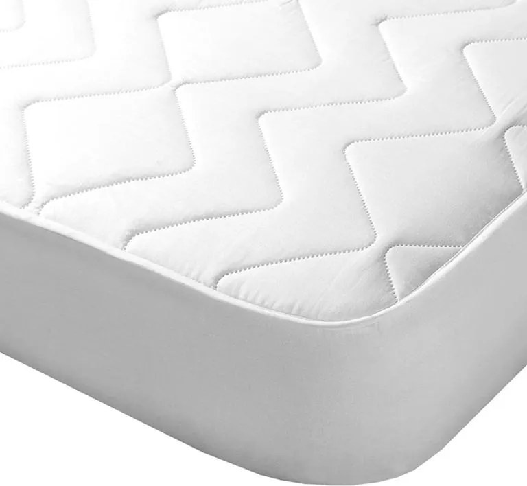 Prešívaný chránič matraca s aloe vera biely 90 x 200 cm