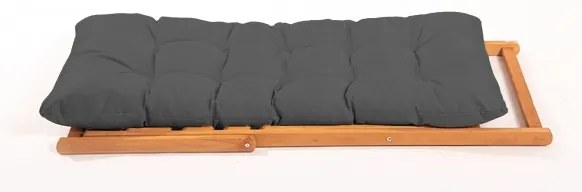 Záhradné lehátko sivé/buk