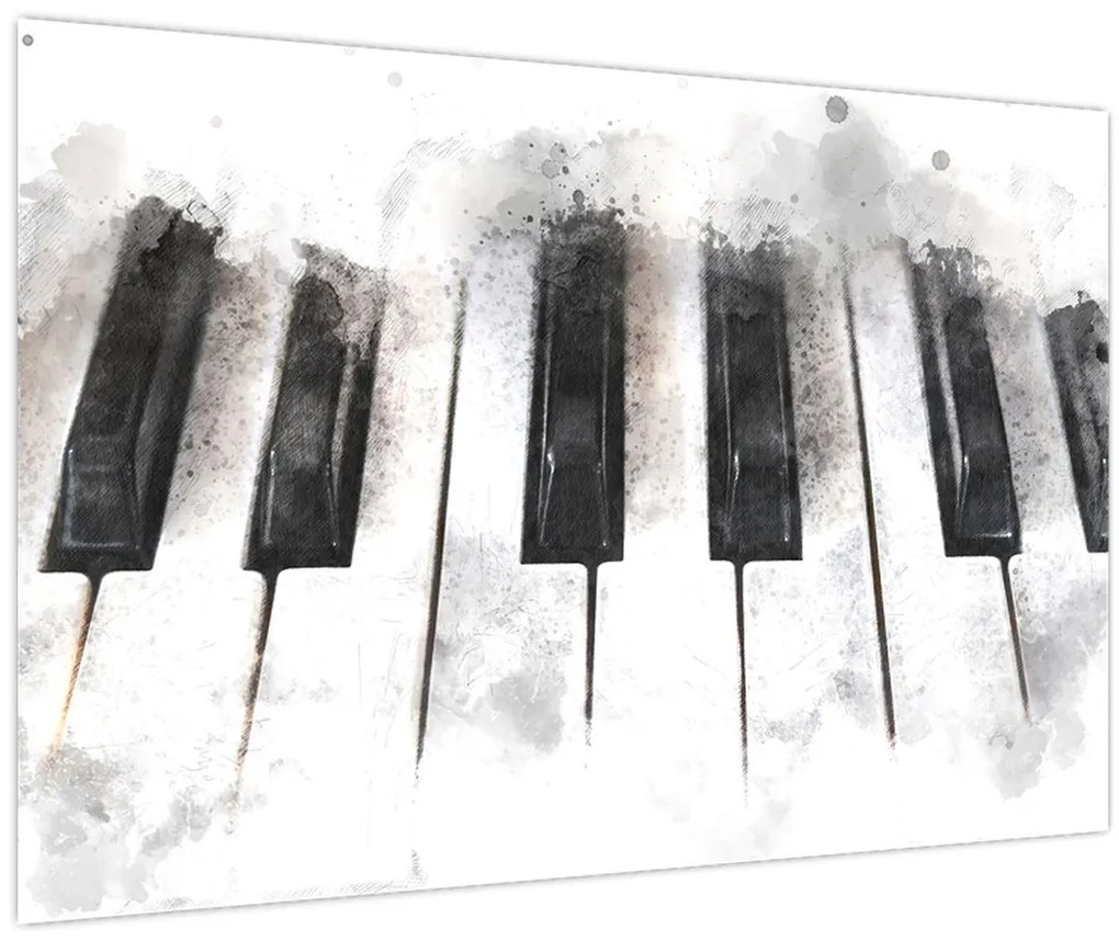 Obraz - Piano, aquarel (90x60 cm)