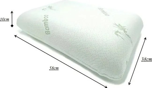 Anatomický vankúš s výplňou z pamäťovej peny 58x38 cm – JAHU collections