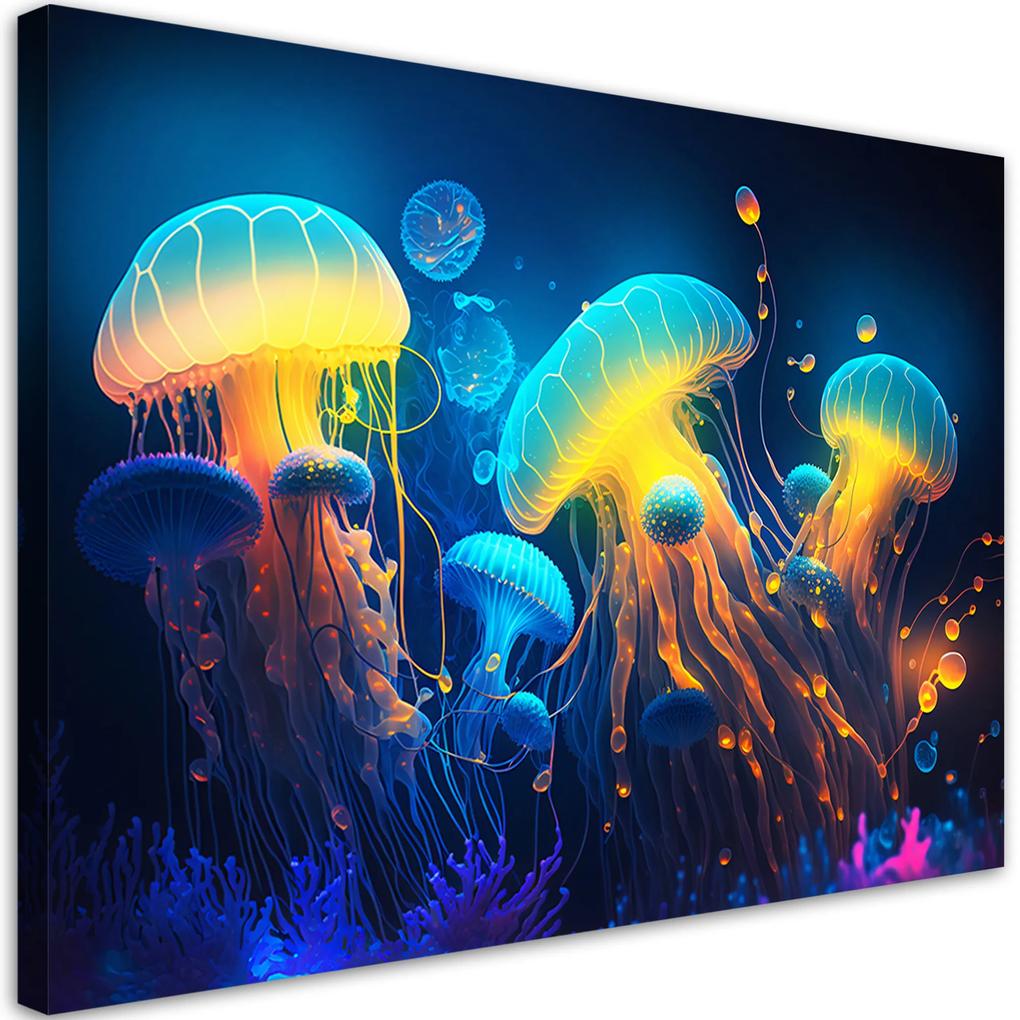 Gario Obraz na plátne Medúzy v hĺbke Rozmery: 60 x 40 cm