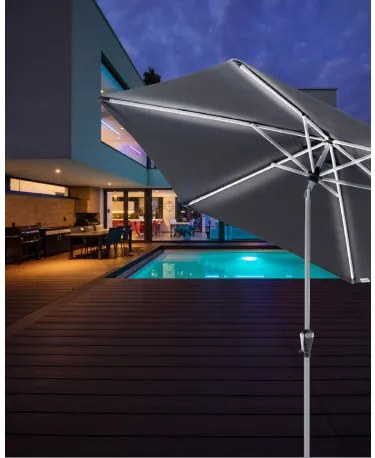 Doppler ACTIVE 3 m - naklápaci slnečník s LED osvetlením - 2. akosť (S306)