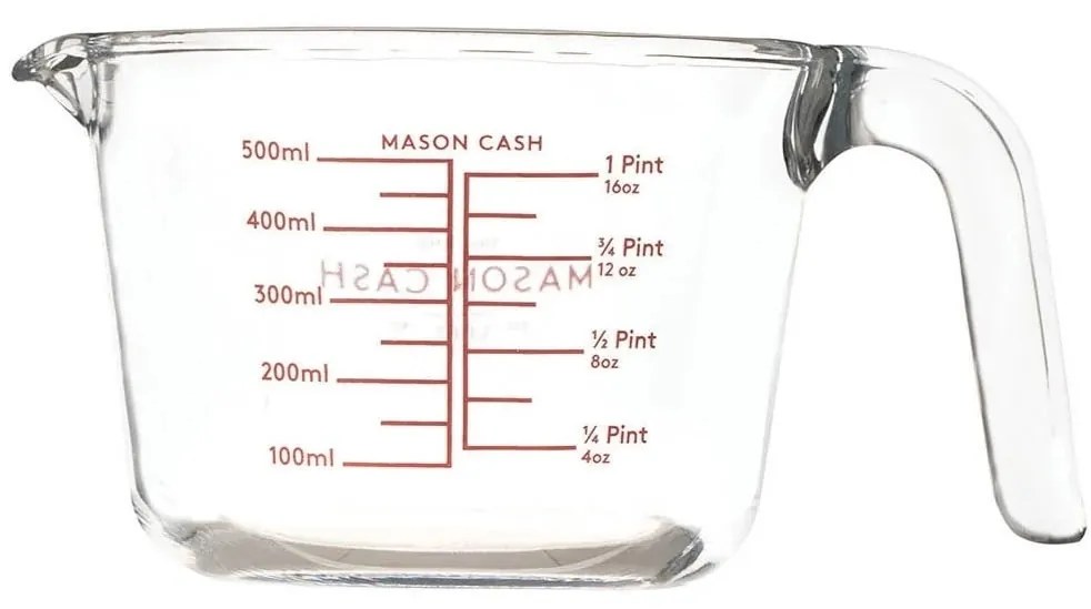 Mason Cash Sklenená odmerka s lievikom Clear 0,5 l
