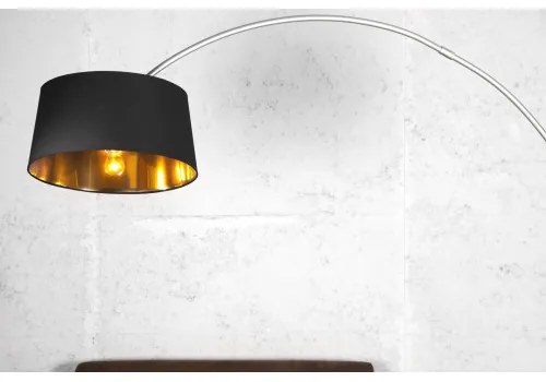 Stojaca lampa 13069 Oblúková Čierna  - Komfort-nábytok