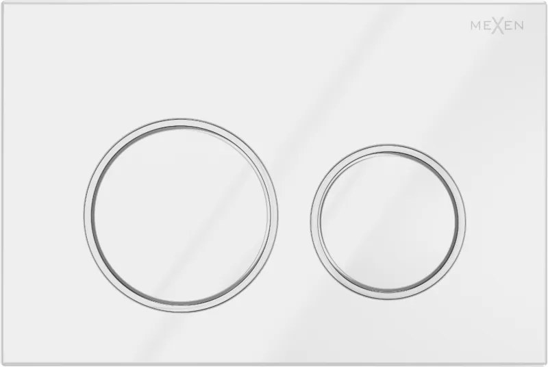 Mexen Fenix 07 XS splachovacie tlačidlo, biela- 600700